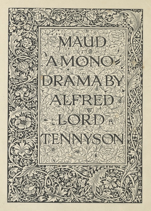 Maud Amono, Drama by Alfred Lord Tennyson – Titlepage