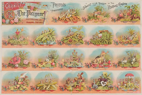 Carnival edition of the Picayune New Orleans La. February 29th 1892 Proteus procession subject a dream of the vegetable kingdom.