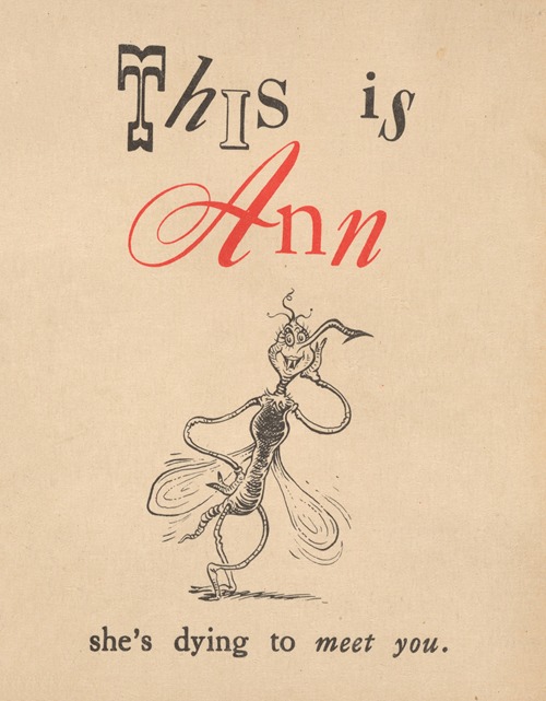 This is Ann; she’s dying to meet you Pl.05