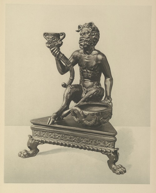 Satyr With Inkstand And Candlesocket – Riccio
