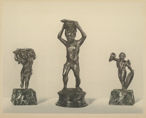 Boy Supporting A Lamp In The Form Of A Shell; Lamp; Cupid Holding A Candle-Socket – Workshop Of Riccio