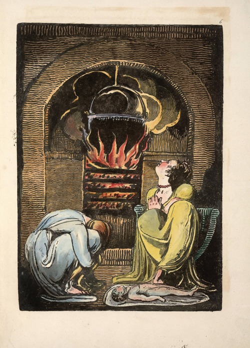 Two women in mourning