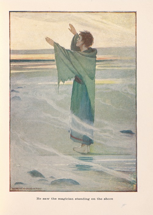 Dorigen; He saw the Magician standing on the shore