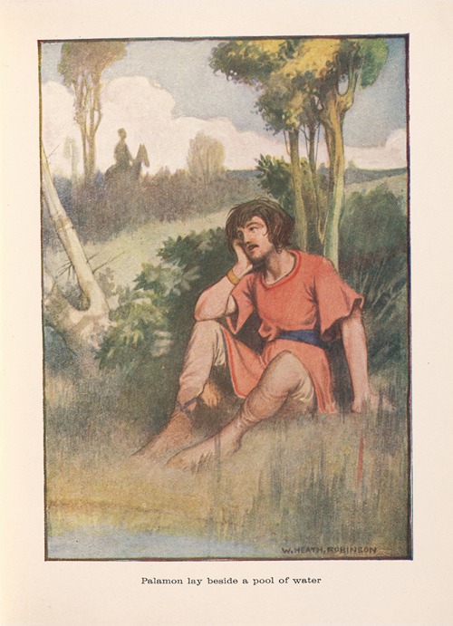 Emelia; Palamon lay beside a pool of water