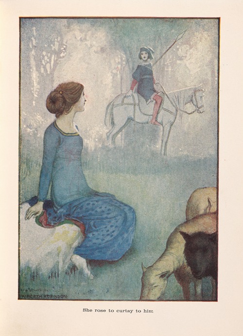 Griselda; She rose to curtsy to him