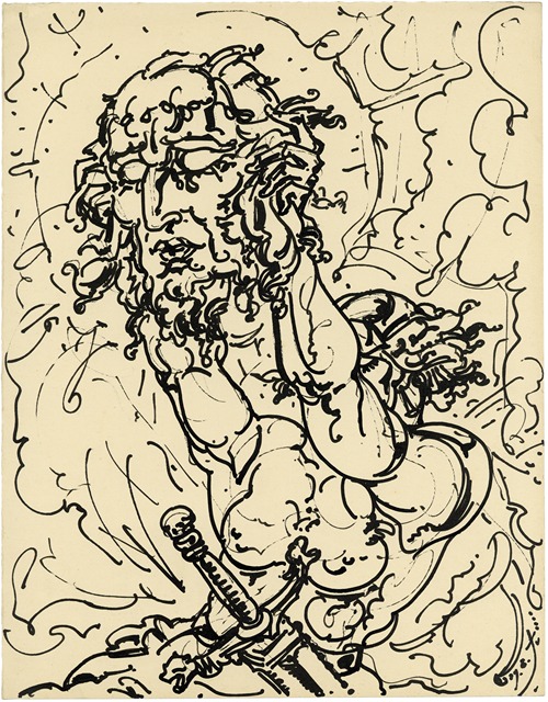 Figuur met dolk