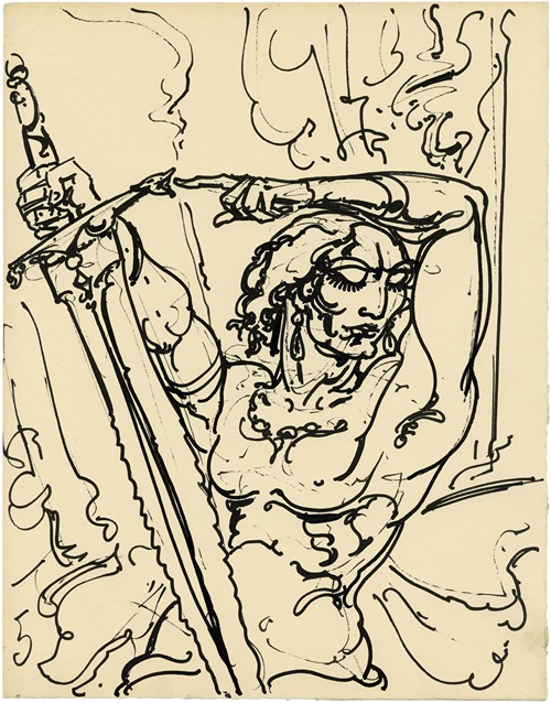 Figuur met zwaard