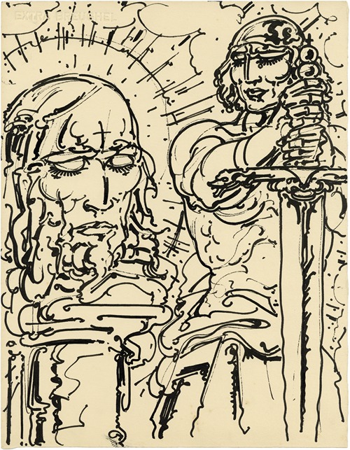 Figuur met zwaard