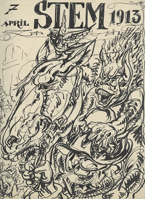 Illustratie bij De Volksstem april 1913