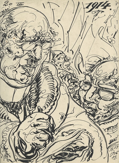 Illustratie bij Deutscher Anzeiger für Antwerpen march 1914