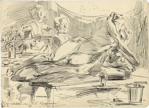 In het atelier van J.L Beyerman