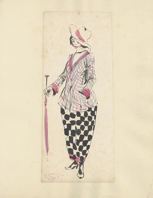 Jongedame met parasol