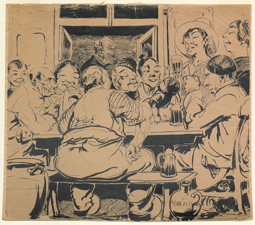 Kaartspel in de kroeg