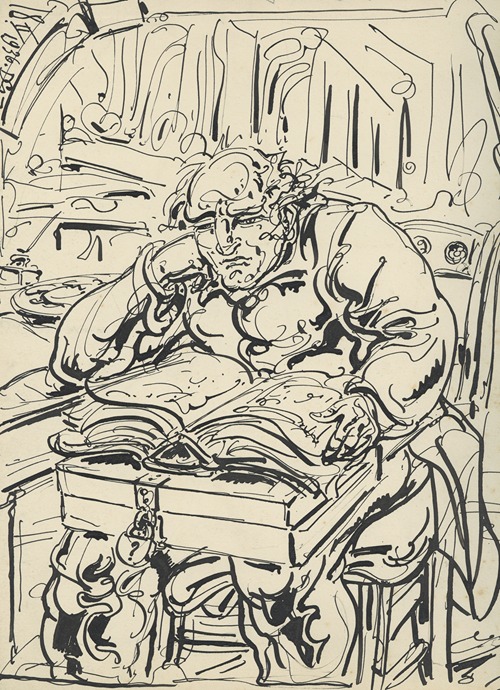 Lezende man