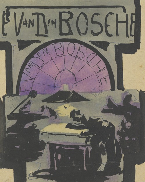Ontwerp reclamedrukwerk ‘E. Van Den Bosche’