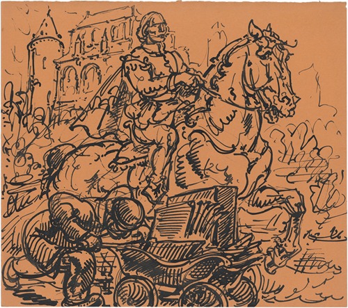 Ruiter op paard