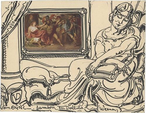 Samson en Dalila van A. Van Dyck