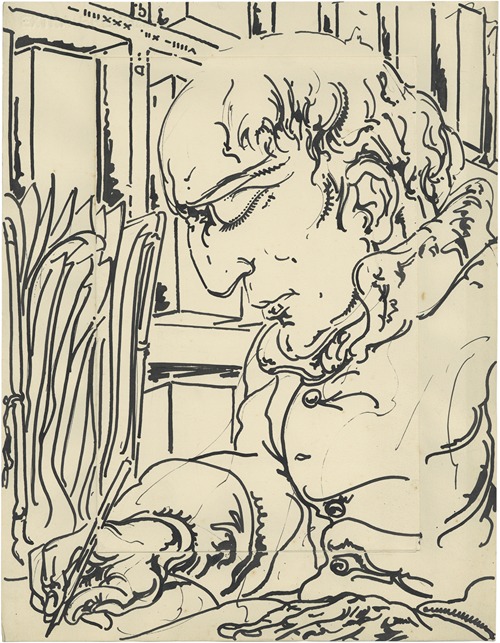 Schrijvende man