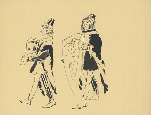 Twee processie figuren