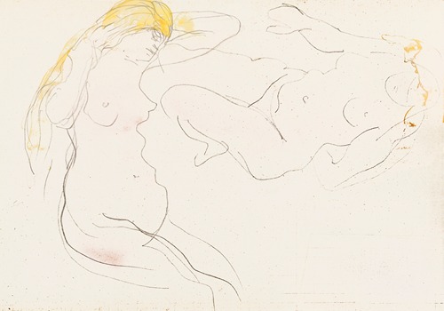 Deux études de figures nues