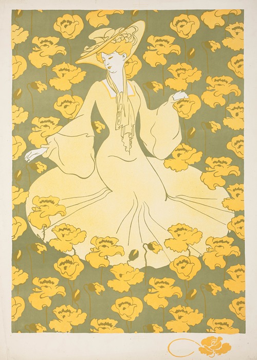 Femme dans un jardin