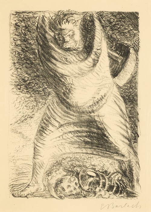 Aus einem neuzeitlichen Totentanz (folio 23) de la revue Der Bildermann, vol. 1, no. 11