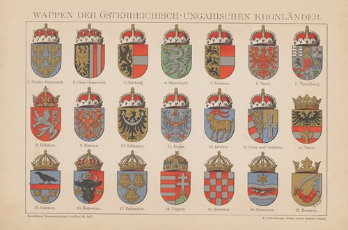 Wappen der Osterreichisch-Ungarischen Kronländer