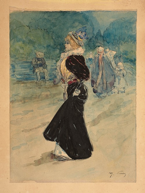 Elégante au bois