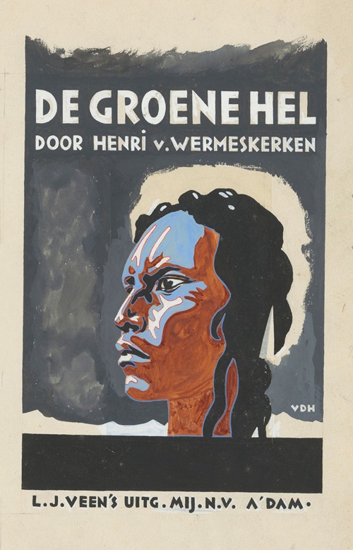 Bandontwerp voor Henri van Wermeskerken, De groene hel. Het blanke mysterie van de Matto Grosso