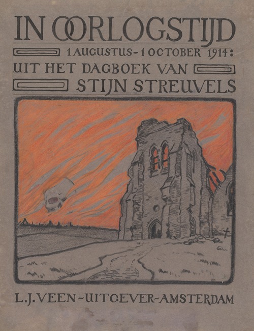Bandontwerp voor Stijn Streuvels, In oorlogstijd uit het dagboek van Stijn Streuvels augustus – oktober 1914