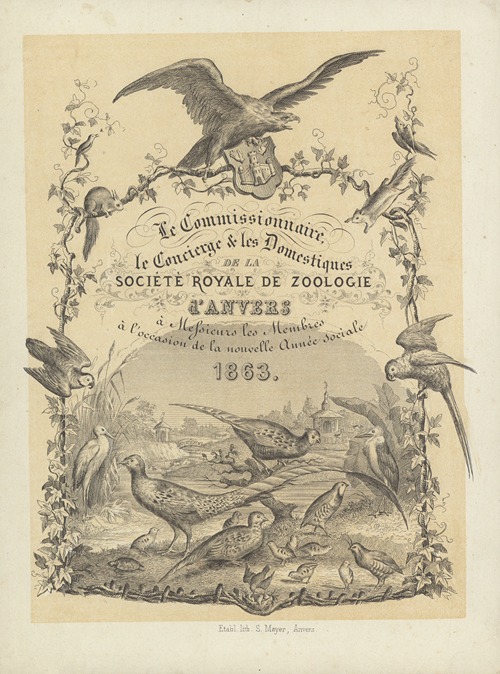 Le commissionnaire, le concierge et les domestiques de la société royale de zoologie d’Anvers
