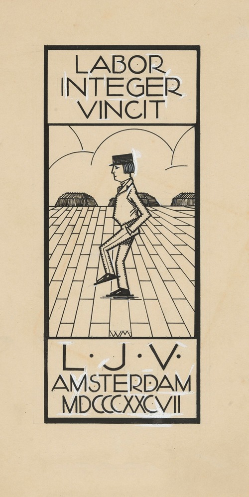Vignet van Uitgeversmaatschappij L.J. Veen