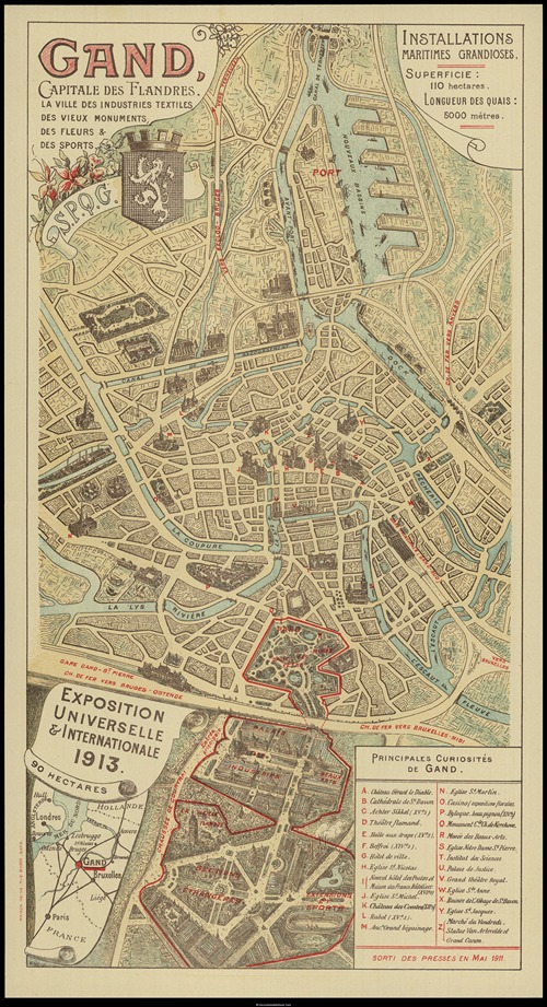 Map of Ghent
