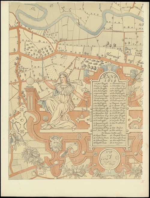 Maps of Ghent drawn in 1619 by surveyor Jacq. Horenbault Pl.03