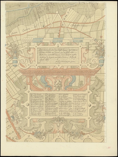 Maps of Ghent drawn in 1619 by surveyor Jacq. Horenbault Pl.07