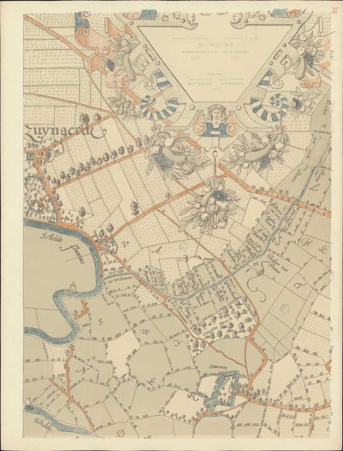 Maps of Ghent drawn in 1619 by surveyor Jacq. Horenbault Pl.12