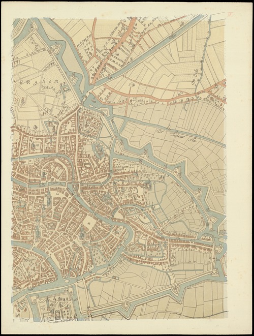 Maps of Ghent drawn in 1619 by surveyor Jacq. Horenbault Pl.15