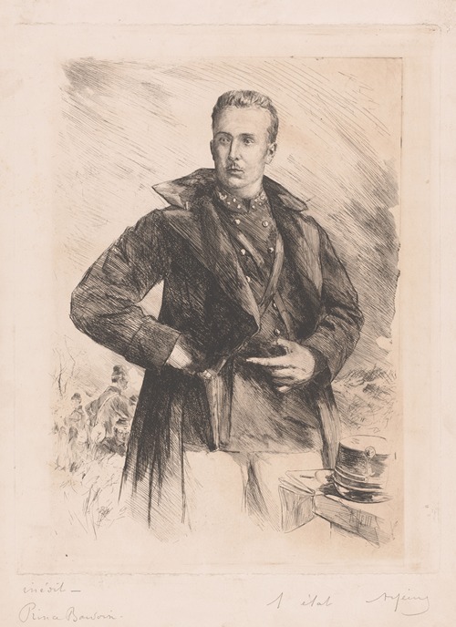 Portret van prins Boudewijn van België