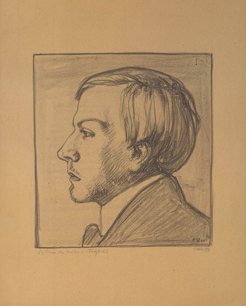 Bildnis des Malers E. v. Freyhold