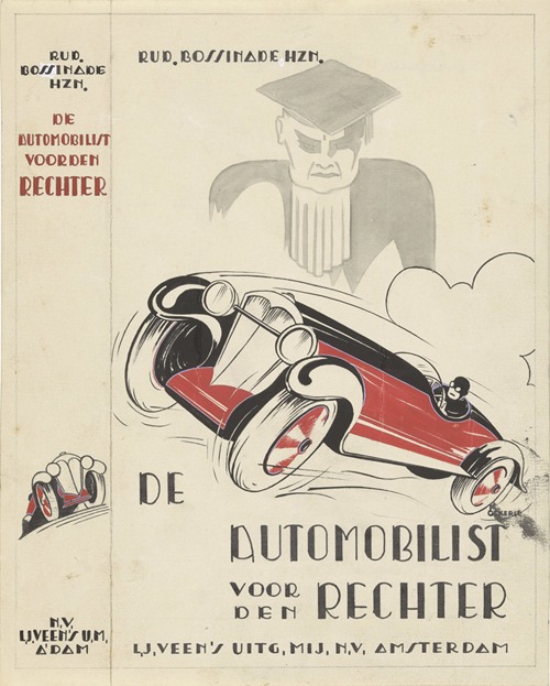 Bandontwerp voor Rudolf Bossinade, De automobilist voor den rechter Automobilistenrecht