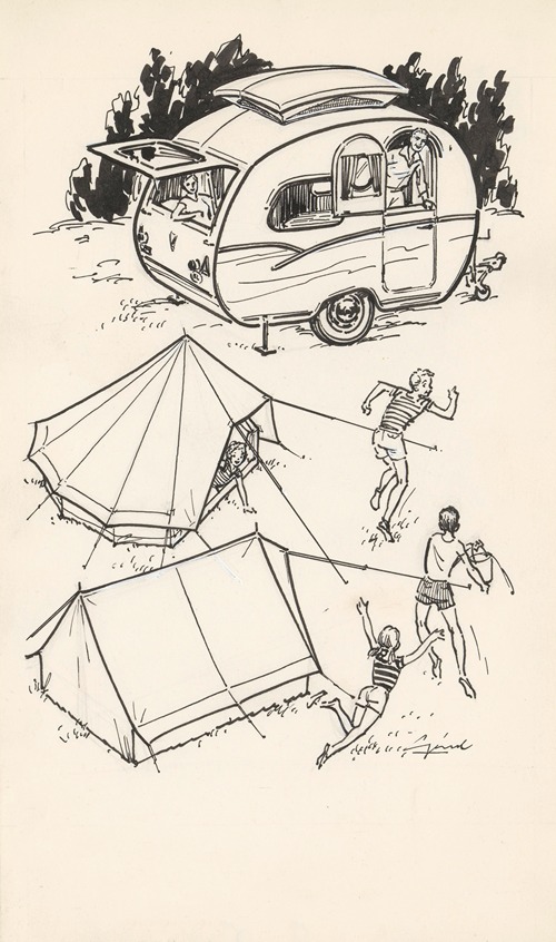 Spelende kinderen op een camping