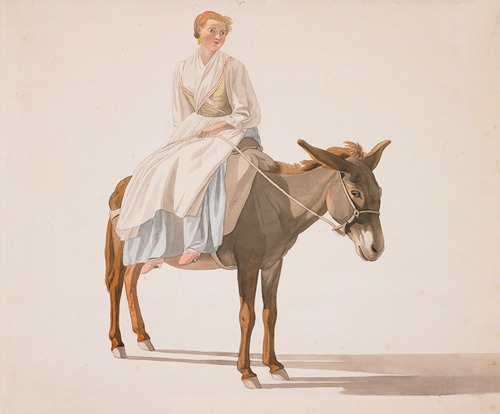 Woman on a Donkey (Lady Bessborough or Lady Spencer)