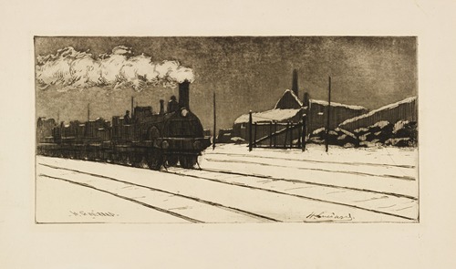 Locomotive, effet de neige