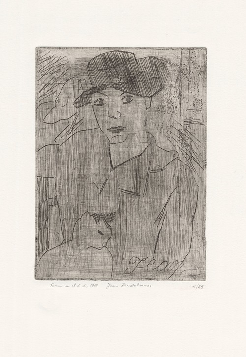 Woman with cat I