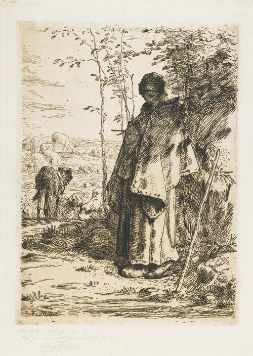 The Shepherdess Knitting