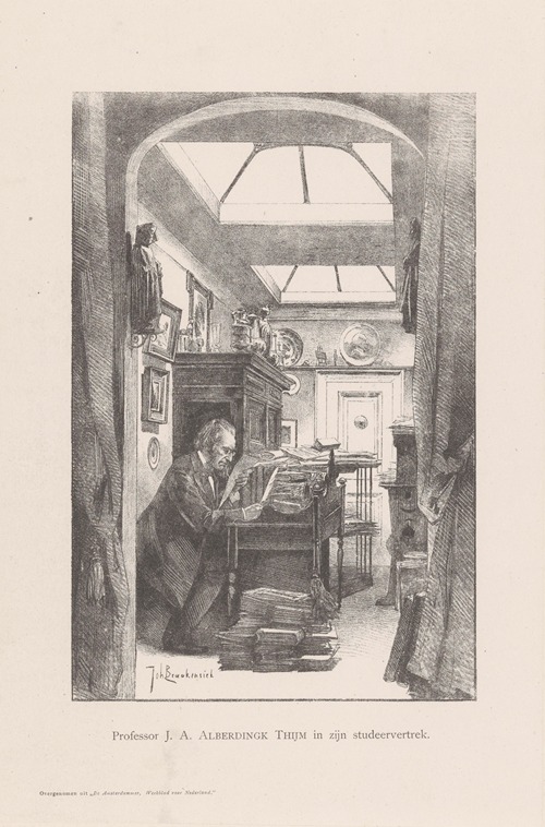 Portret van Josephus Albertus Alberdingk Thijm