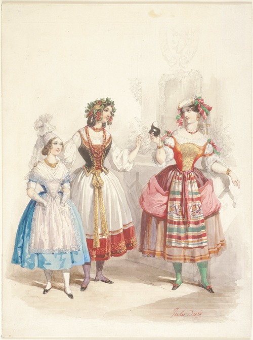 Three Women in Costume