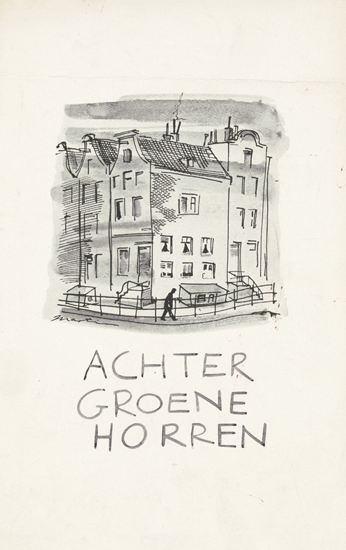 Bandontwerp voor J. van Oudshoorn, Achter groene horren, 1943-1945