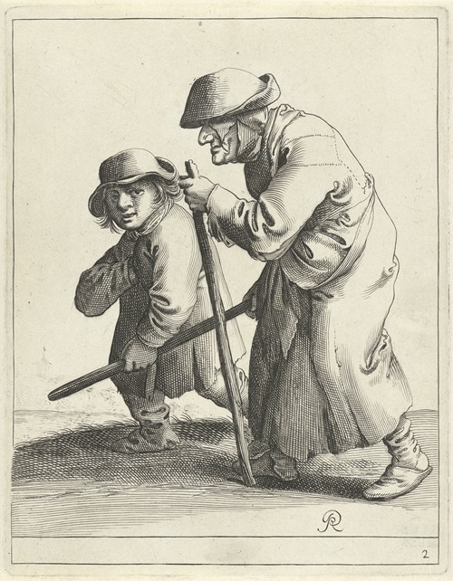 Blinde bedelaarster