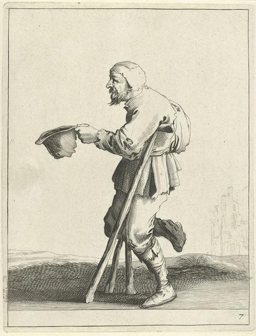 Kreupele bedelaar